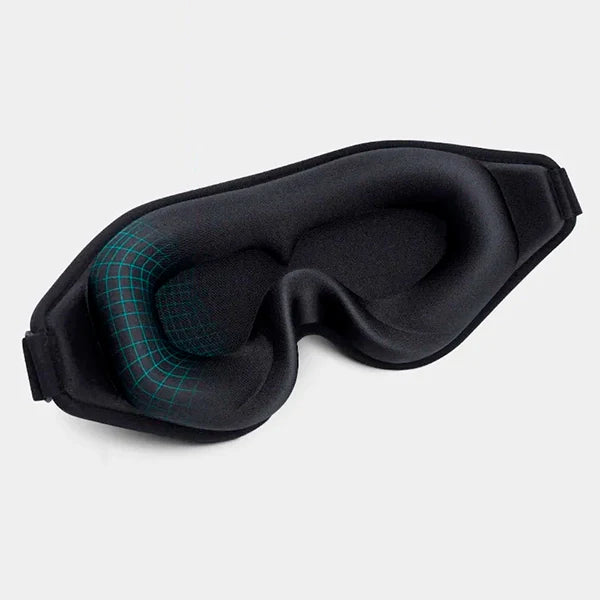 Memory Foam Sleep Mask with 3D Contoured Design and Adjustable Elastic Band All Vera Mart