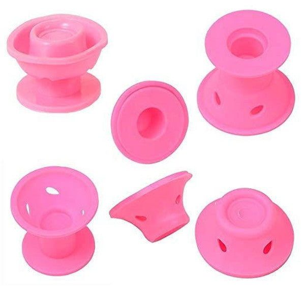 Silicone Hair Curlers Set with Heat-Free Wave Styling and Reusable Design, 10 Pack All Vera Mart