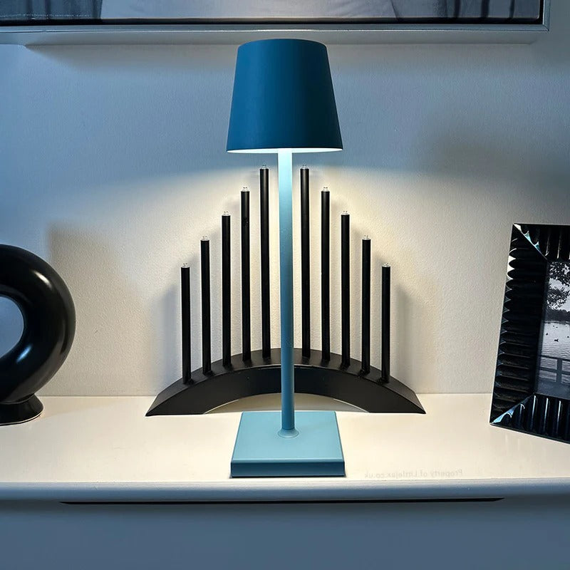 Rechargeable Table Lamp with Touch Dimming and 24-Hour Battery Life All Vera Mart