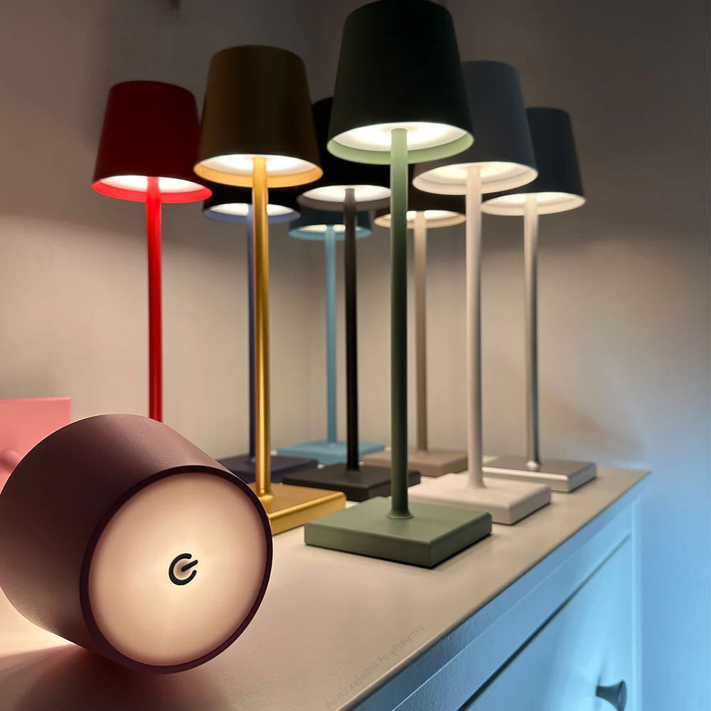 Rechargeable Table Lamp with Touch Dimming and 24-Hour Battery Life All Vera Mart