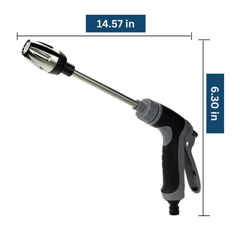High Pressure Hose Attachment with Dual Rotating Nozzles and Adjustable Pressure All Vera Mart