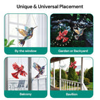 Multicolor Bird Suncatcher with Reflective Accents and Hanging Chain All Vera Mart