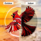 Multicolor Bird Suncatcher with Reflective Accents and Hanging Chain All Vera Mart