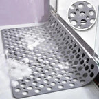 Suction Cup Shower Mat with a Textured Surface and Water Drainage in Seven Colors