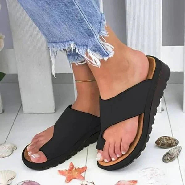 Arch Support Sandals with Curved Sole and Padded Straps, Slip-Resistant Outsole All Vera Mart