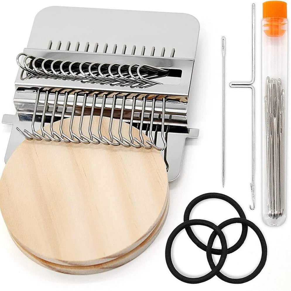 Fabric Repair Loom with Crochet and Sewing Needles, Pattern Guide All Vera Mart