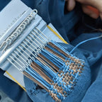 Fabric Repair Loom with Crochet and Sewing Needles, Pattern Guide All Vera Mart