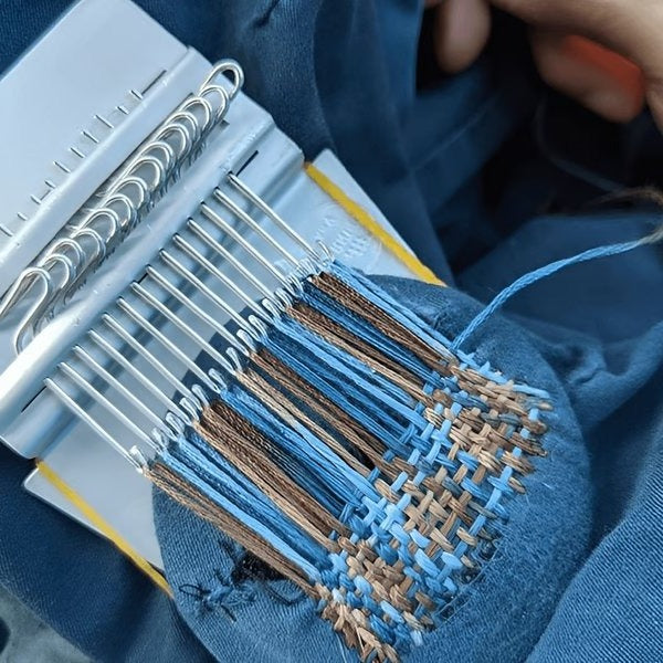 Fabric Repair Loom with Crochet and Sewing Needles, Pattern Guide All Vera Mart