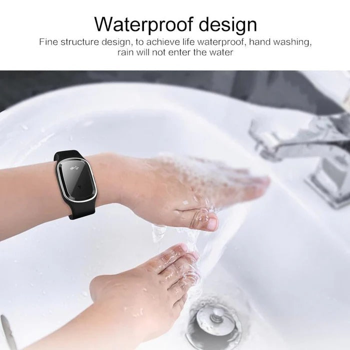 Ultrasonic Mosquito Repellent Wristband with Three Blocking Modes and 130-Hour Runtime All Vera Mart