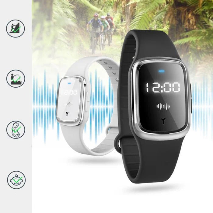 Ultrasonic Mosquito Repellent Wristband with Three Blocking Modes and 130-Hour Runtime All Vera Mart