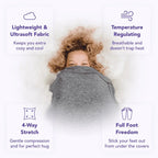 Swaddle Blanket for Adults with Gentle Compression and Breathable Knit, Adjustable Fit All Vera Mart