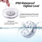 Waterproof LED Pool Light with 16-Color Remote and 360-Degree Illumination All Vera Mart