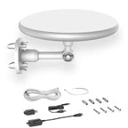 Outdoor HD TV Antenna with Built-in Amplifier and 40ft Cable All Vera Mart