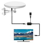 HD Digital Outdoor TV Antenna with 360° Omnidirectional Reception and Amplifier, 40ft Cable All Vera Mart