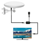 Outdoor HD TV Antenna with Built-in Amplifier and 40ft Cable All Vera Mart