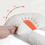 Adjustable Baby Pillow with Recessed Head Zone and Arm Grooves for Newborn to Toddler All Vera Mart