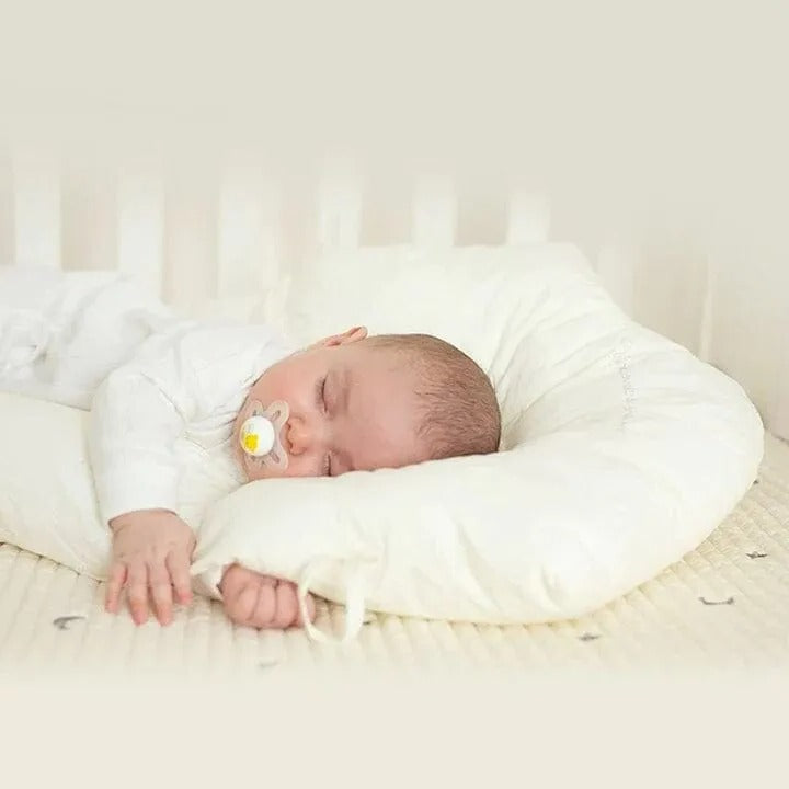 Adjustable Baby Pillow with Recessed Head Zone and Arm Grooves for Newborn to Toddler All Vera Mart