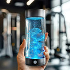 Hydrogen Infusion Bottle with USB Rechargeable Battery and One-Button Electrolysis, 300 mL All Vera Mart