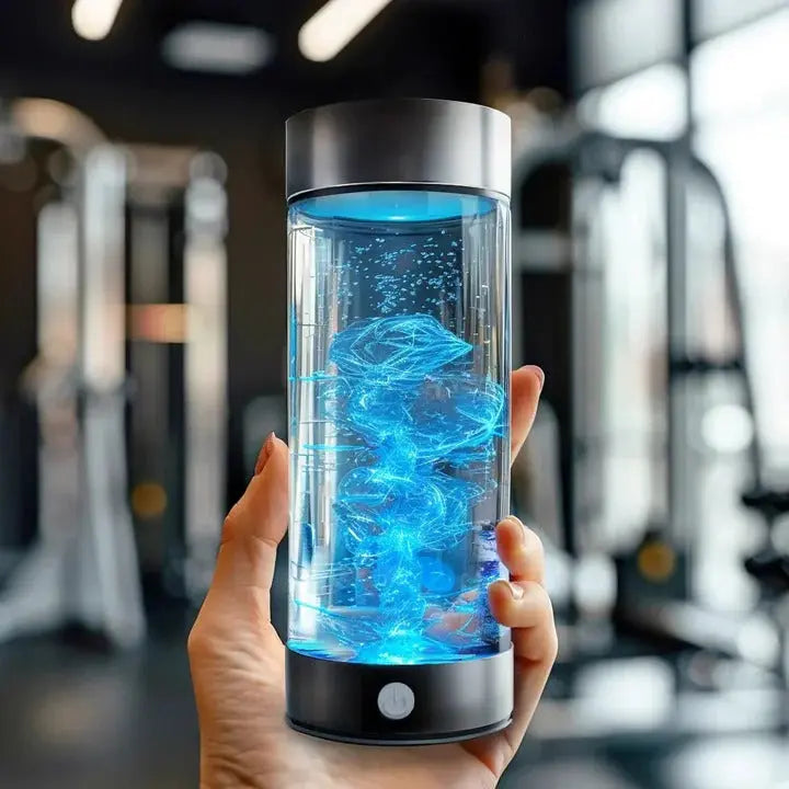 Hydrogen Infusion Bottle with USB Rechargeable Battery and One-Button Electrolysis, 300 mL All Vera Mart