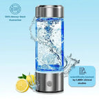 Hydrogen Infusion Bottle with USB Rechargeable Battery and One-Button Electrolysis, 300 mL All Vera Mart