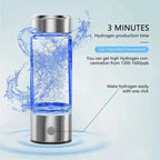 Hydrogen Infusion Bottle with USB Rechargeable Battery and One-Button Electrolysis, 300 mL All Vera Mart
