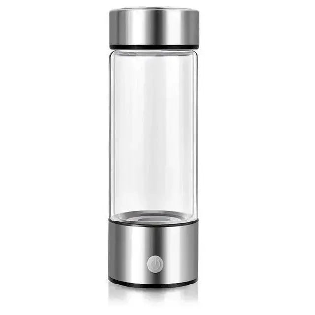 Hydrogen Infusion Bottle with USB Rechargeable Battery and One-Button Electrolysis, 300 mL All Vera Mart