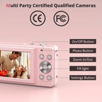 Digital Camera with 1080p Video and Auto Brightness for Everyday Photography All Vera Mart