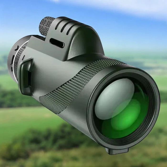 Monocular with 600X Magnification and Multi-Layer Lens System for Wildlife Observation All Vera Mart