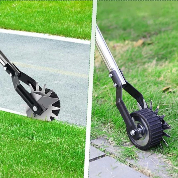 Manual Lawn Edger with Rolling Base and Adjustable Handle All Vera Mart