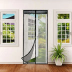 Automatic Magnetic Door Screen with Tear Resistant Mesh and Self-Closing Magnets All Vera Mart
