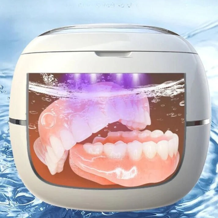 Ultrasonic Denture Cleaner with Battery Option and Dual Voltage, 42000Hz All Vera Mart