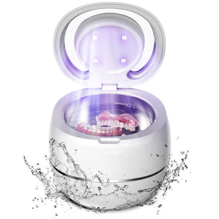 Ultrasonic Denture Cleaner with Battery Option and Dual Voltage, 42000Hz All Vera Mart