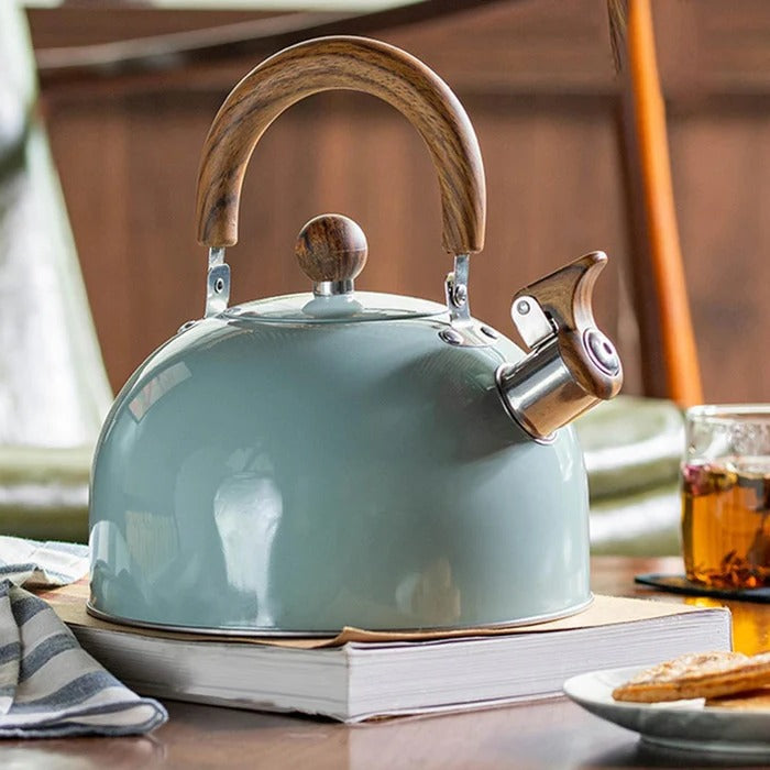 Stovetop Whistling Kettle with Automatic Boil Alert and Insulated Handle All Vera Mart