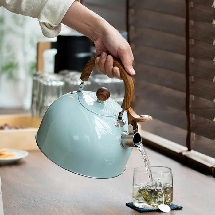 Stovetop Whistling Kettle with Automatic Boil Alert and Insulated Handle All Vera Mart