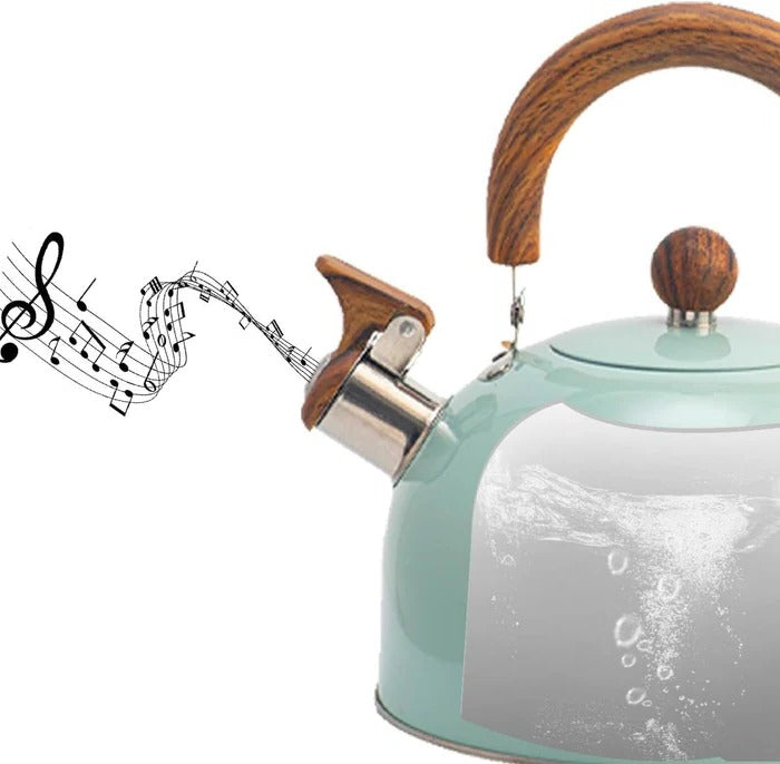 Stovetop Whistling Kettle with Automatic Boil Alert and Insulated Handle All Vera Mart