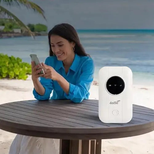 Mobile WiFi Hotspot with 5G Support and 150 Mbps Speed, Compact Portable Design All Vera Mart