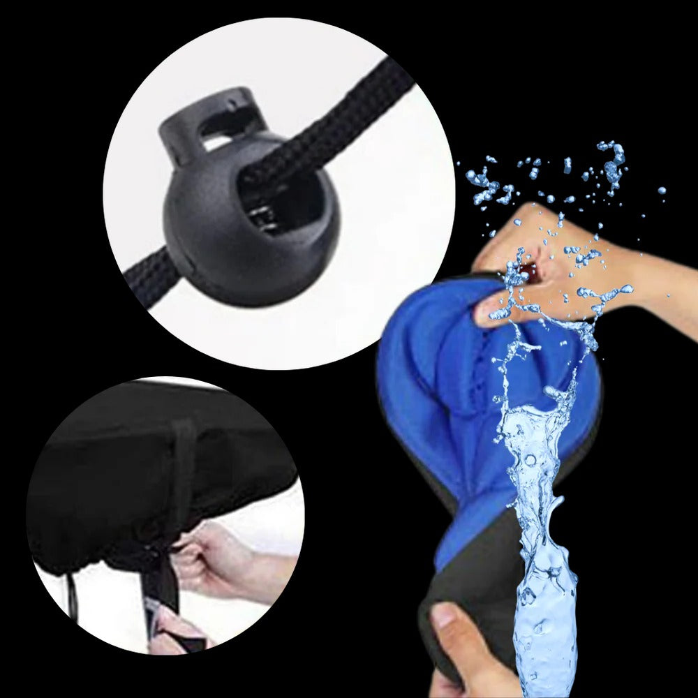 Gel Padded Bicycle Saddle Cover with Ventilation Hole and Drawstring All Vera Mart