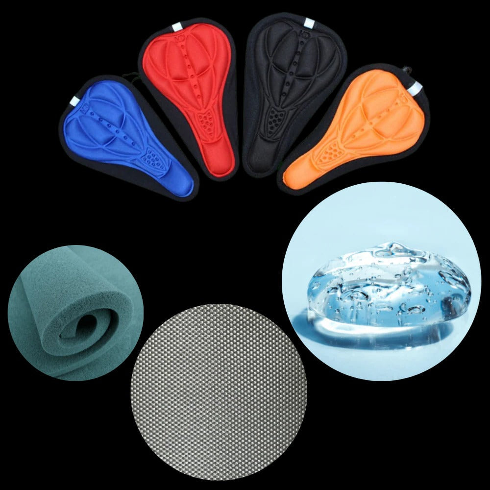 Gel Padded Bicycle Saddle Cover with Ventilation Hole and Drawstring All Vera Mart