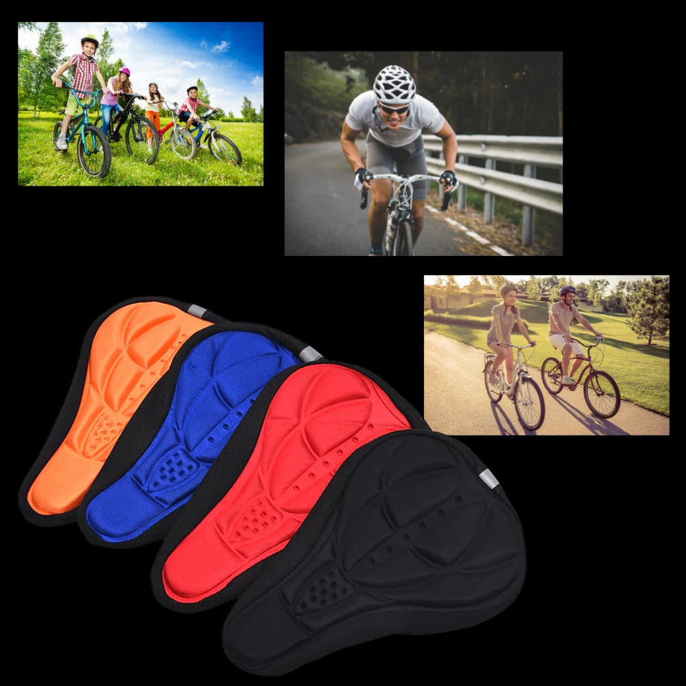 Gel Padded Bicycle Saddle Cover with Ventilation Hole and Drawstring All Vera Mart