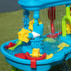 Sand and Water Play Table with 15 Accessories and Divided Zones for Kids 3+ All Vera Mart