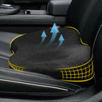 Seat Cushion for Short Drivers with 3.5 in Lift and Memory Foam, Removable Cover All Vera Mart