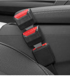 Seat Belt Extender with Reinforced Metal Tongue and Compact Portable Design, Set of 2 All Vera Mart