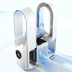 Compact Bladeless Air Cooler with Refillable Cooling Pads and Adjustable Fan Speed All Vera Mart