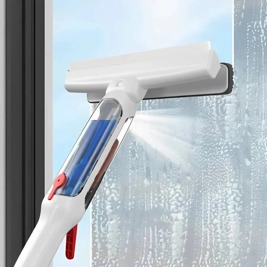 Telescopic Window Cleaning Tool with Integrated Spray and Microfiber Pad, 51-Inch Reach All Vera Mart