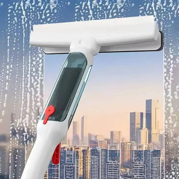 Telescopic Window Cleaning Tool with Integrated Spray and Microfiber Pad, 51-Inch Reach All Vera Mart