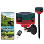 360 Degree Solar Motion Repeller with LED Strobe and 13 Sound Patterns for Gardens and Farms
