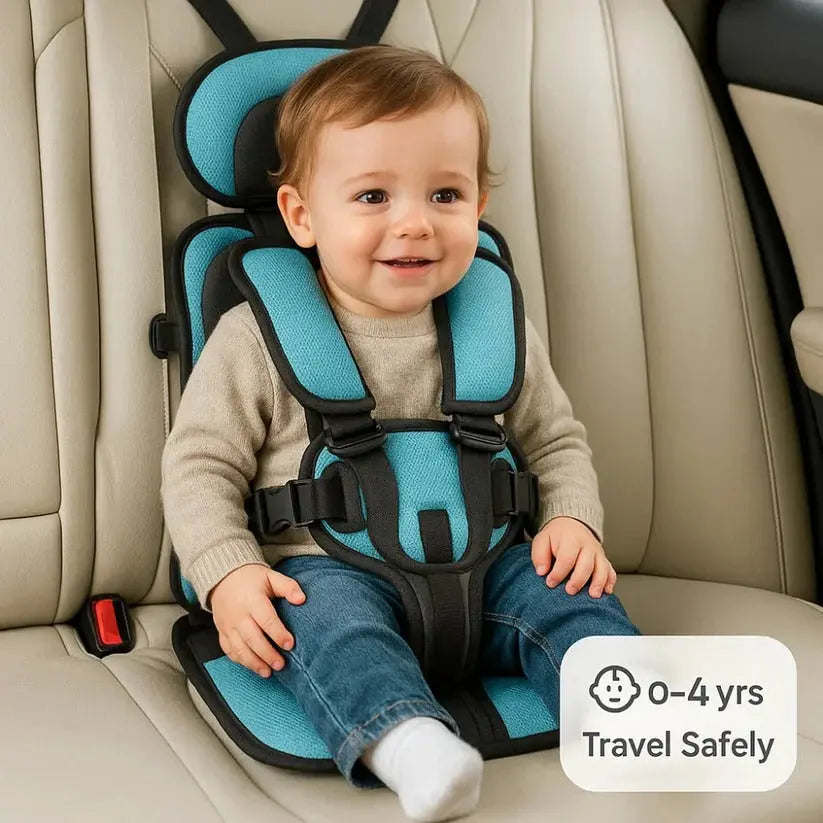 Portable Booster Seat with Five-Point Harness and Removable Machine-Washable Cover All Vera Mart