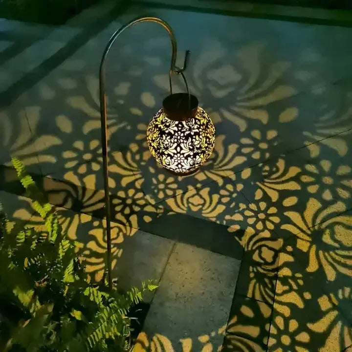 Solar Pendant Light with Remote Control and Adjustable Brightness, Weather Resistant LED All Vera Mart