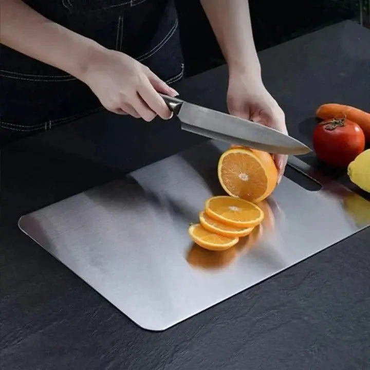 Cutting Board with Titanium Composite Nonporous Surface and Hanging Slot, Slim Profile All Vera Mart