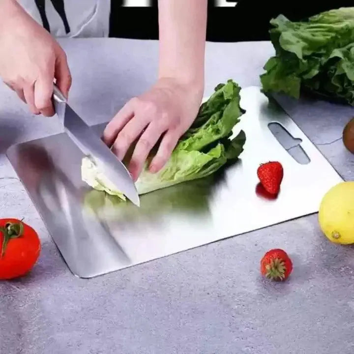 Cutting Board with Titanium Composite Nonporous Surface and Hanging Slot, Slim Profile All Vera Mart